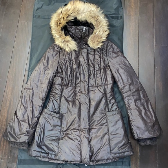 Brown Mackage Fur Jacket - Picture 2 of 12